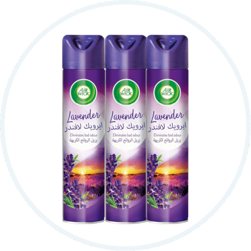 Air Wick Aerosol, Lavender Scent, 300ml x 3