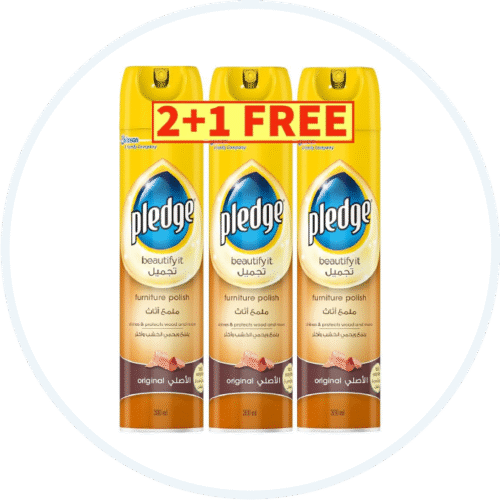 Pledge Furniture Polish and Cleaner Spray, Original (Promo Pack) 300ml