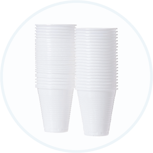 أكواب بلاستيك 50 حبة