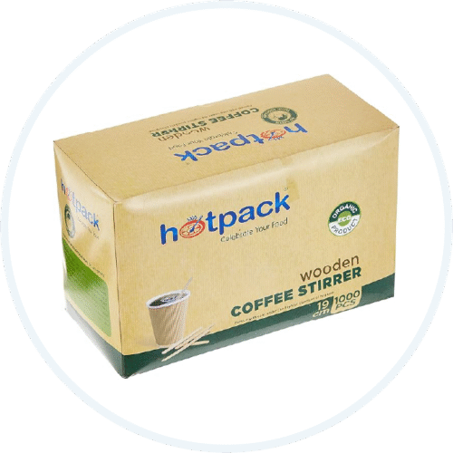 اداة تقليب القهوة الخشبية 1000 قطعة