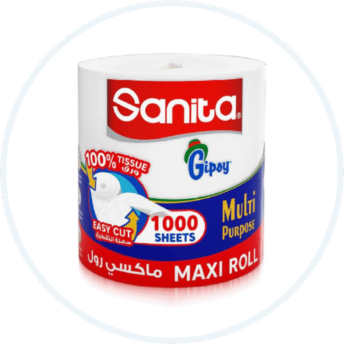 لفة واحدة من سانيتا جيبسي ماكسي رول 1000 ورقة