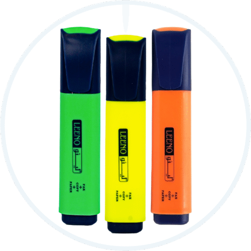 لينو اقلام تحديد 3 الوان