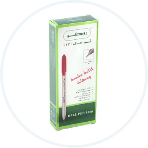 قلم حبر احمر روكو